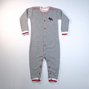 little Blue House Gray Canadian Onesie US 12-18M